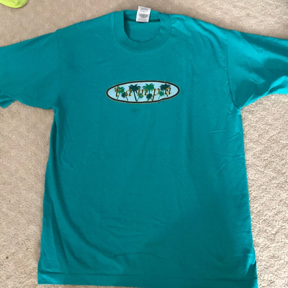 Teal Tampa Tee Shirt